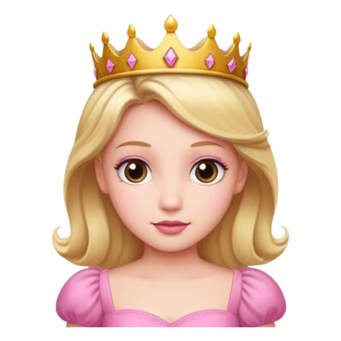 princess in a pink dress sticker