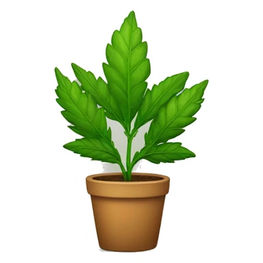 Weed plant sticker
