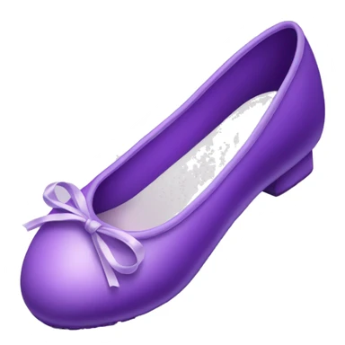 Purple ballerina shoes sticker