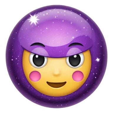 bolinha glitter roxo sticker