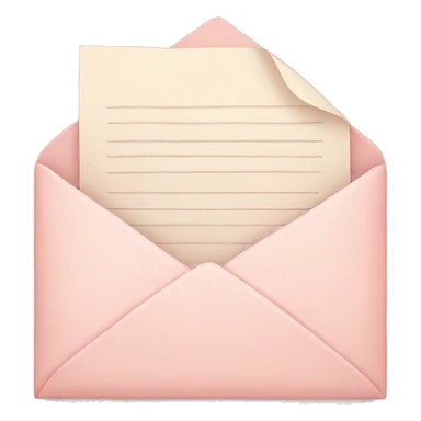 love letter soft pink color  sticker