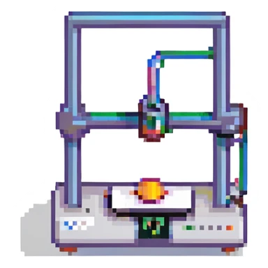 3d printer, simple icon sticker