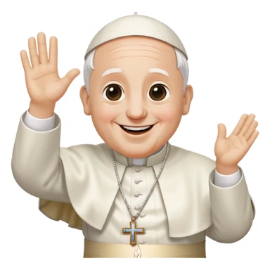 The pope dancing  sticker
