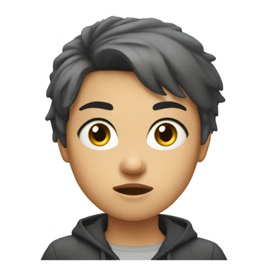 1girl,short hair,angry sticker