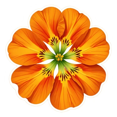 nasturtium flower sticker