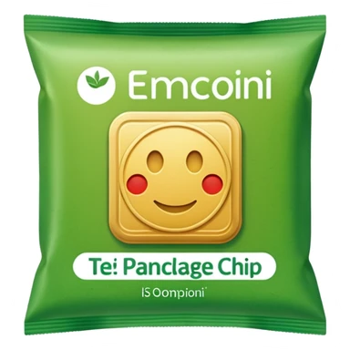 green pacaged chip without writing sticker