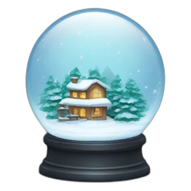snowglobe sticker