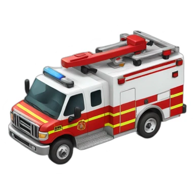 Fire fighter ambulance sticker
