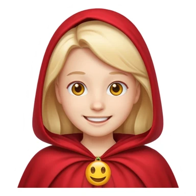 Emoji Face Cape Red sticker