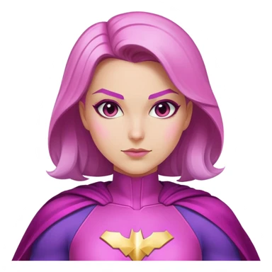 pink violet woman superhero positive power sticker