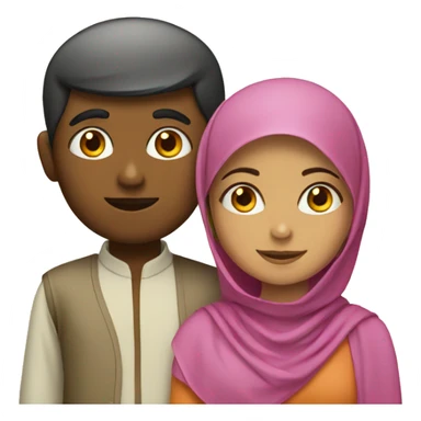 muslim girl with hindu boy sticker