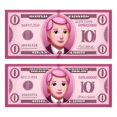 pink money emoji sticker