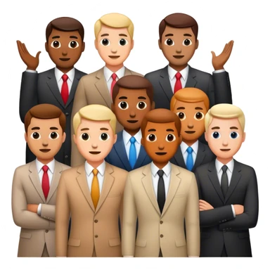 businessmen Photorealistic sticker