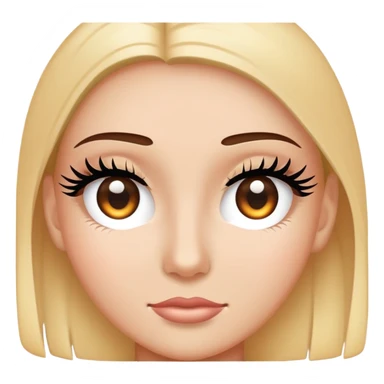 😃 with flickering eyelashes  sticker