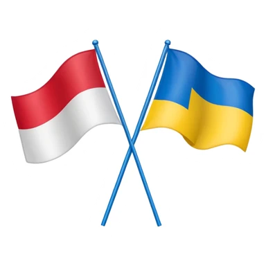 poland ukraine flag sticker