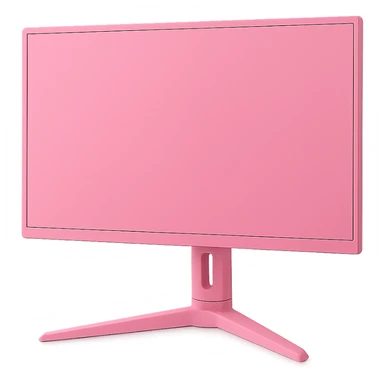 pink game monitor sticker