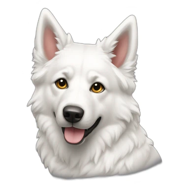 berger blanc suisse sticker