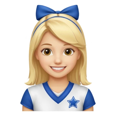 Una niña porrista sticker