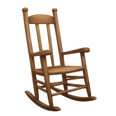 aesthetic Wooden Rocking Chair sticker