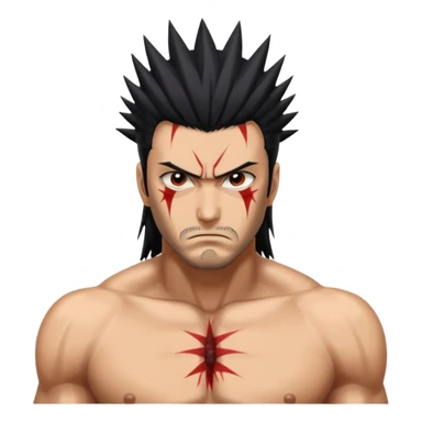 Kenpachi from bleach  sticker