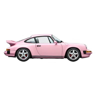 light pink porsche doors up sticker