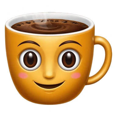 Grano de café con personalidad
 sticker