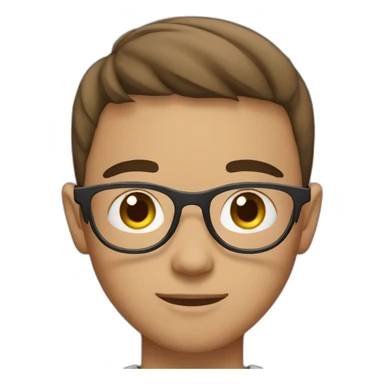 A malay boy with a cute cat eye sticker