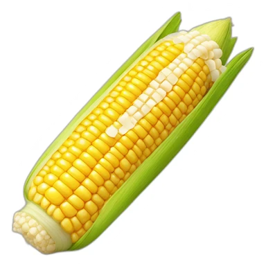 corn on the cob prepared with cheese and pepper mexican style sticker