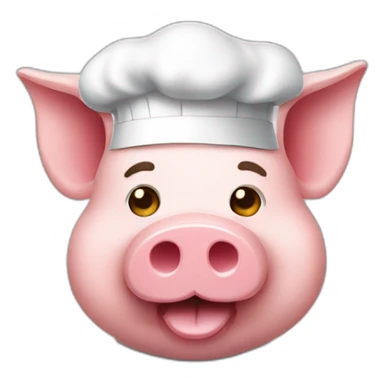 pig chef face android phone style sticker