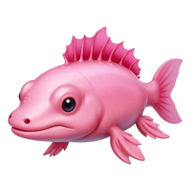 Pink axolotl  sticker