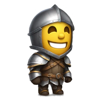 fantasy knight laughting lol sticker