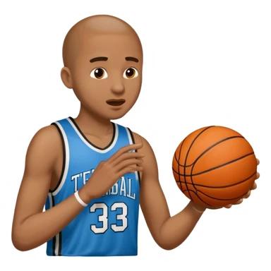 Fais un emoji qui est la célébration d’un joueur qui a un doigt sur sa tempe et un autre doigt de son autre main sur sa bouche qui fait chut  sticker