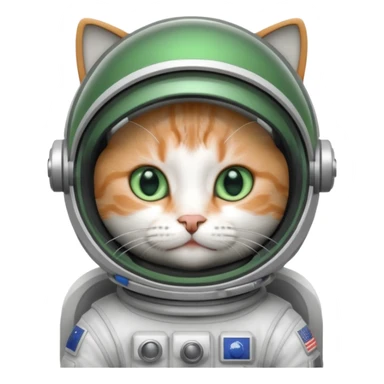 Cat astronaut sticker