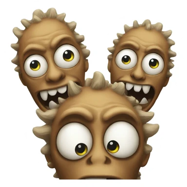 3 headed monster  sticker