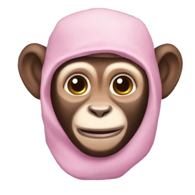Pink capuchin  sticker
