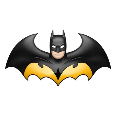 Batman symbol emoji sticker