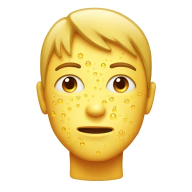 human face, fever, high temperature sticker