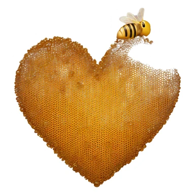 Honey heart sticker