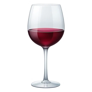 Create a wine glass that is full all the way to the top but not overflowing sticker