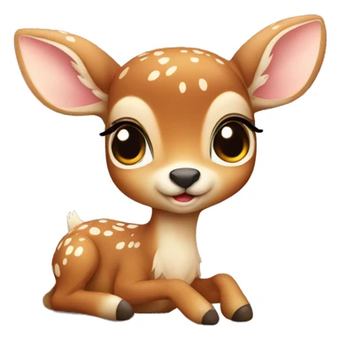 Baby deer sticker