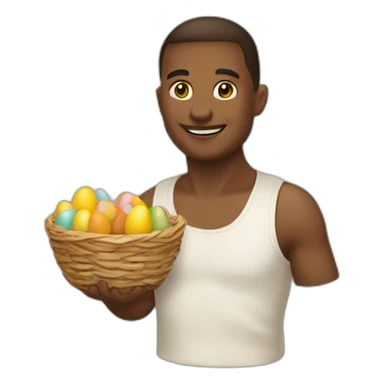 Chat de pâques sticker