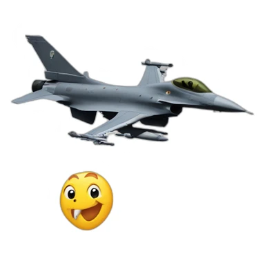 T-rex flying an F-16 sticker