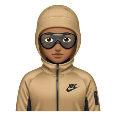 nike tech tracksuit clothing and ski mask sticker