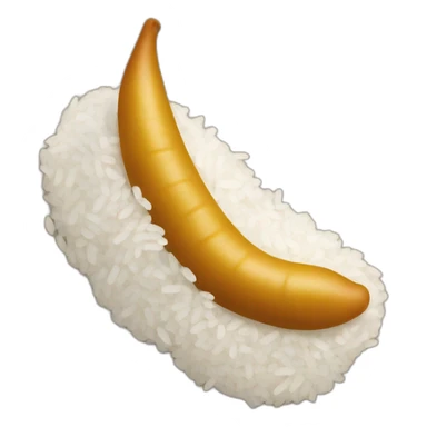 Phallic curry and rice nice sticker