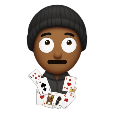 kenny from south park playing cards sticker