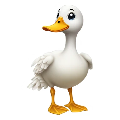 Starving. Duck sticker