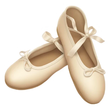cream Ballet shoes sticker