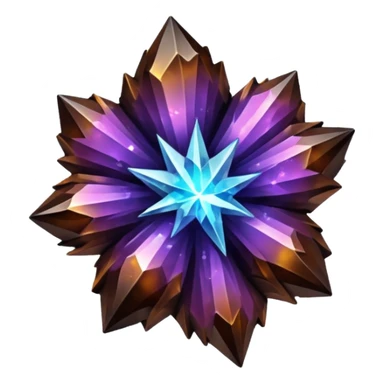 dark brown nebula crystal cluster sticker