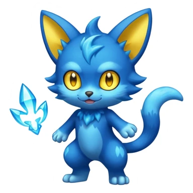 Elemental spritzly spritzee-sprigatito-Shinx-fusion (full body)  sticker