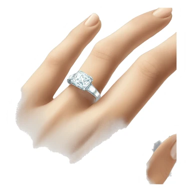 Engagement ring sticker